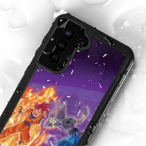 Dragon Ball Super Goku vs Beerus Galaxy S24 Plus Waterproof Case